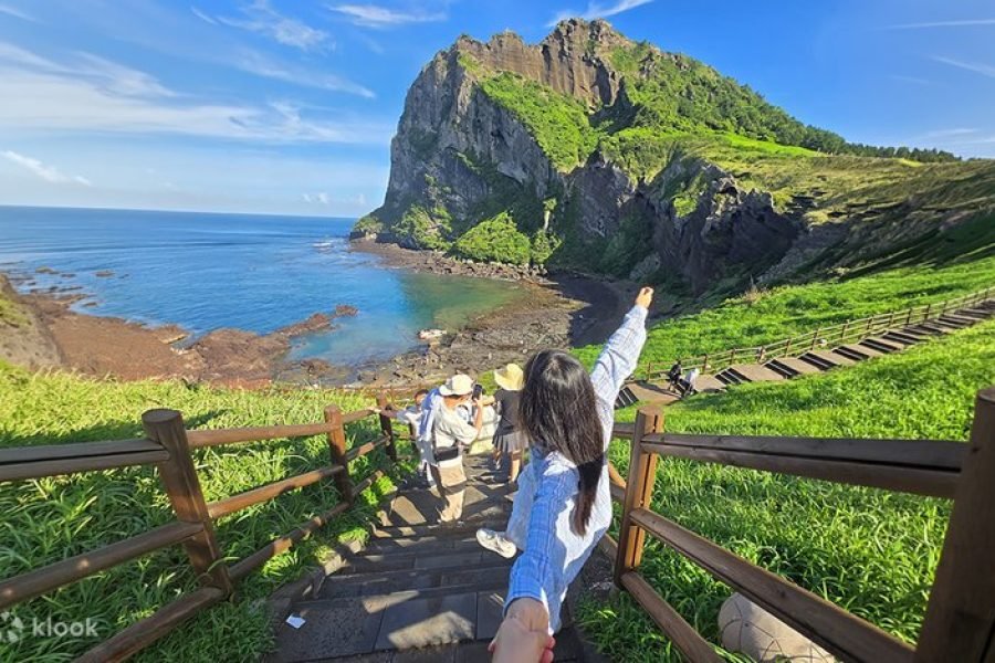 Seongsan Ilchulbong crater on Jeju Island